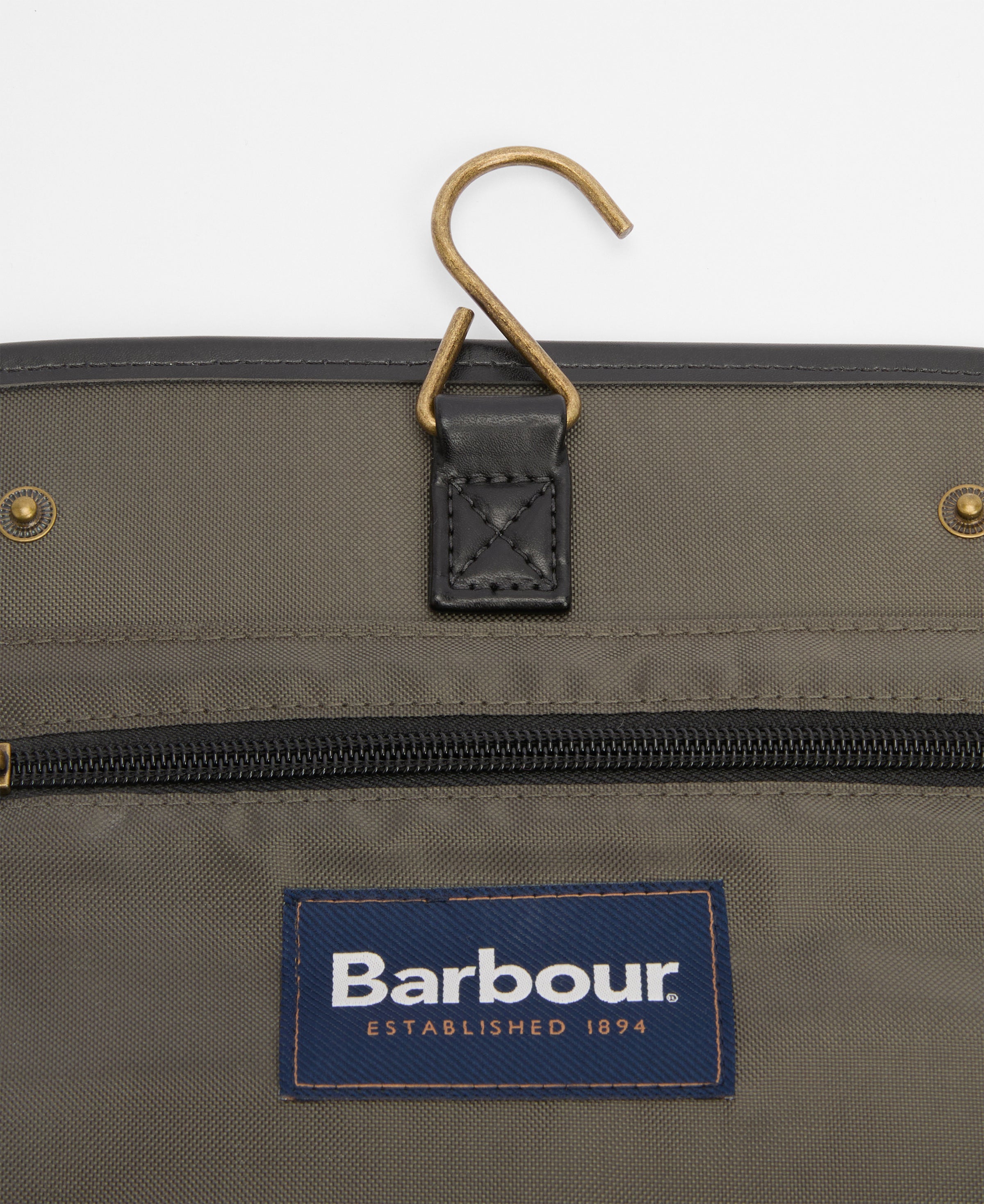 An image of the Barbour Tartan Hanging Washbag