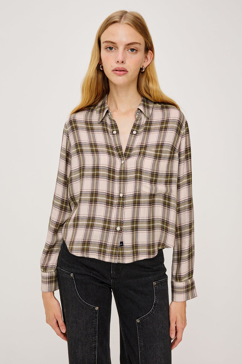 An image of the Rails Malin Long Sleeve Button Down Top