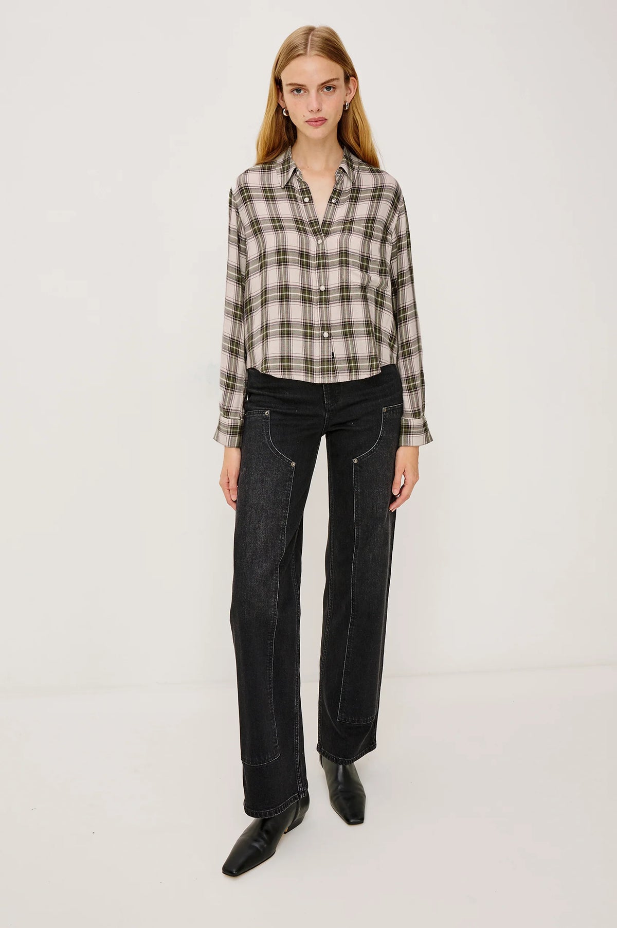 An image of the Rails Malin Long Sleeve Button Down Top