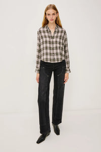 An image of the Rails Malin Long Sleeve Button Down Top
