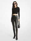 An image of the Michael Kors Faux Leather Legging