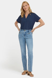 An image of the NYDJ Marilyn Straight Jeans