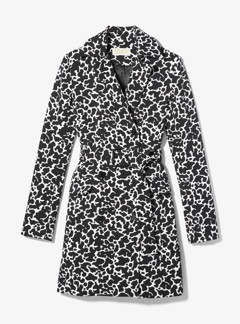 Dalmatian print shop coat