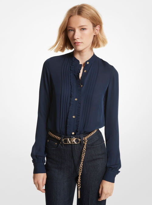 An image of the Michael Kors Ruffle Blouse