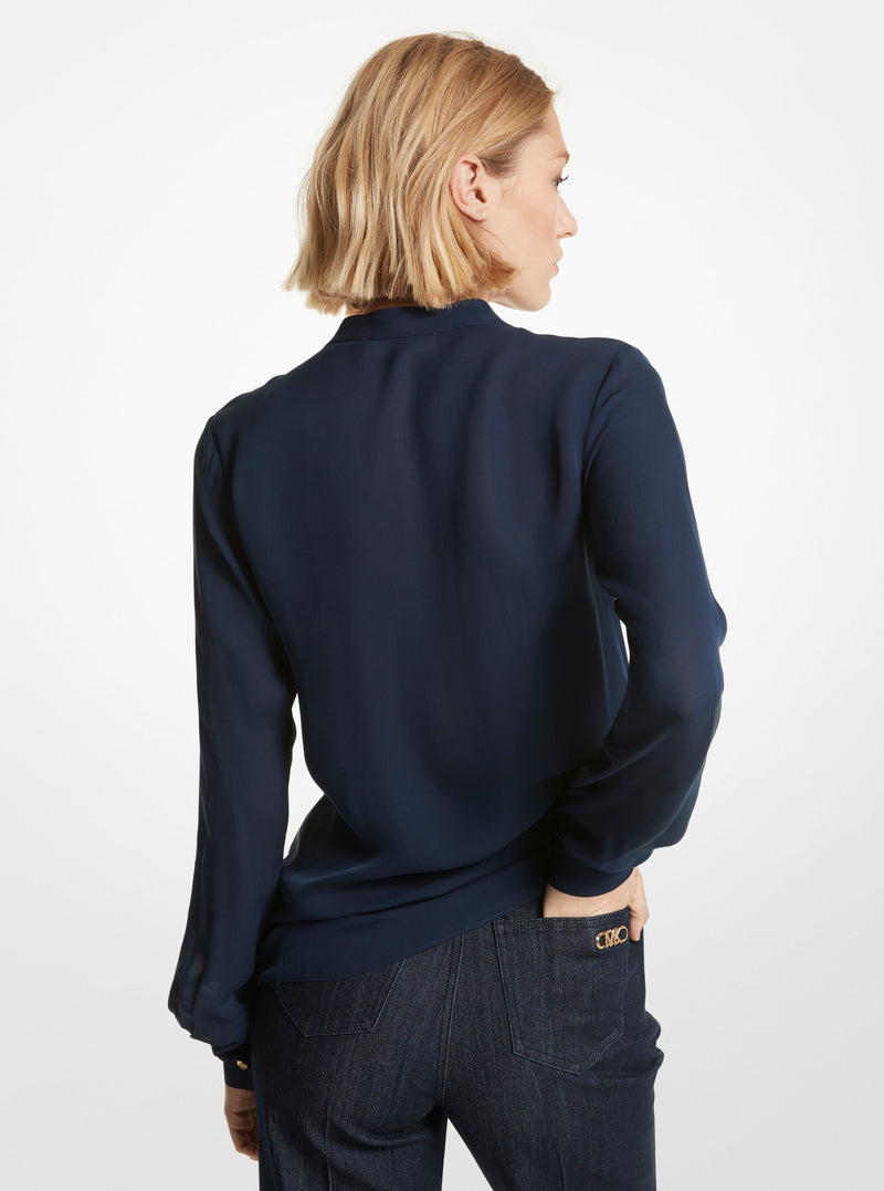 An image of the Michael Kors Ruffle Blouse