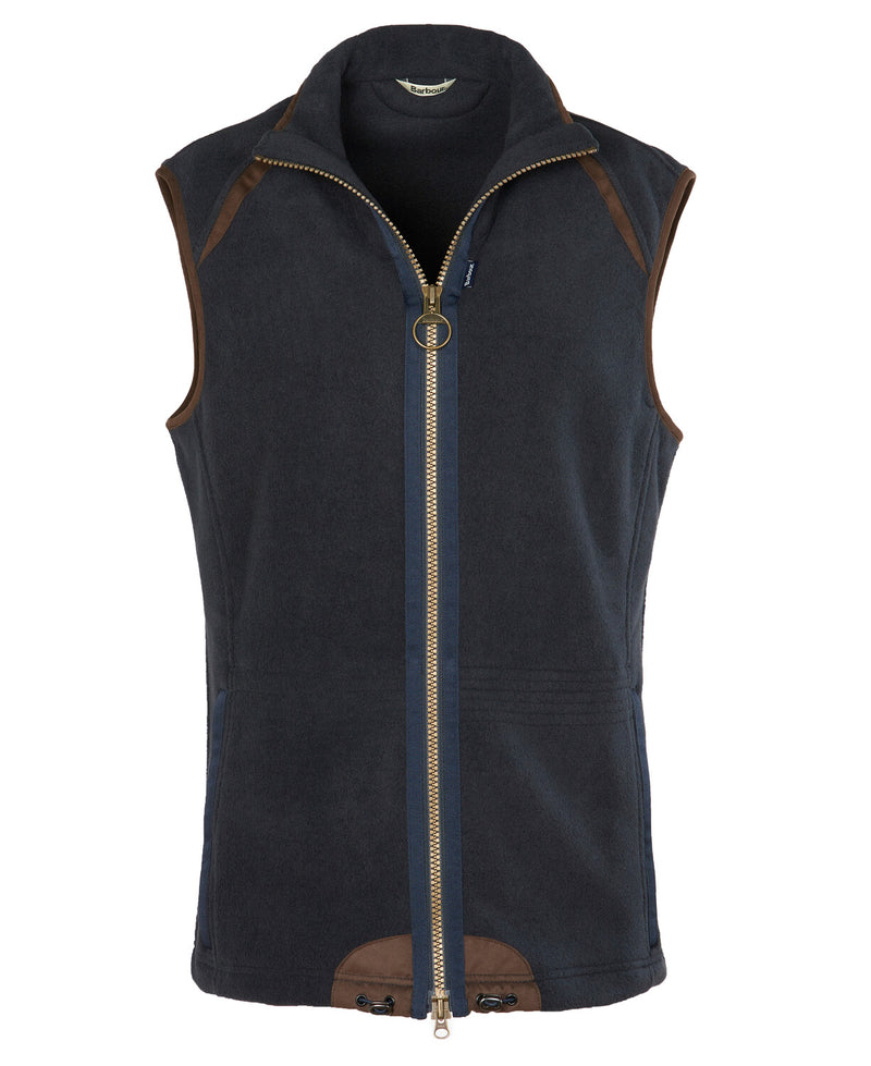 An image of the Barbour Langdale Fleece Gilet in the colour Navy.