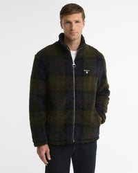 Tartan Fleece Zip Through Sweatshirt