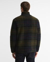 Tartan Fleece Zip Through Sweatshirt