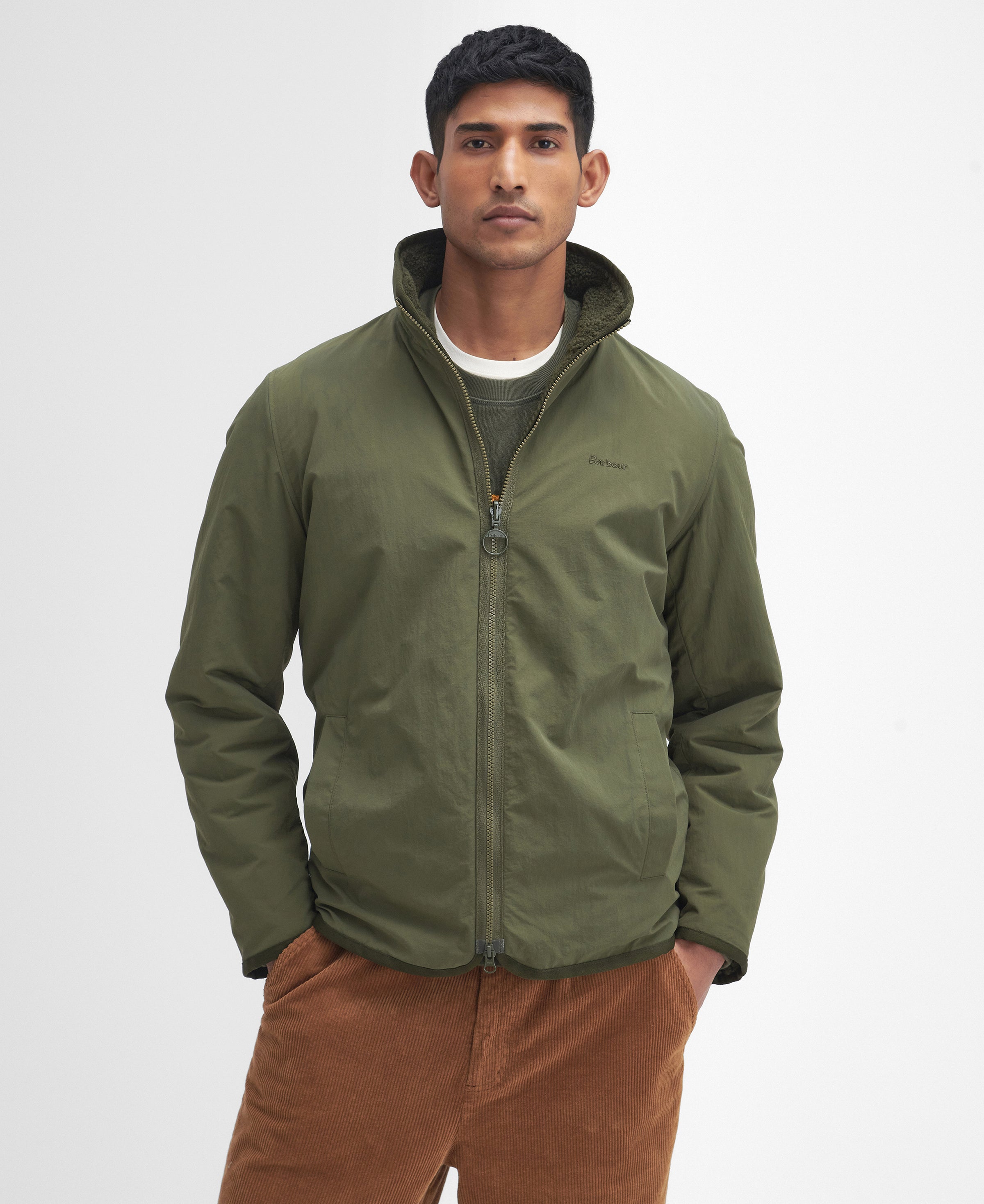 An image of the Barbour Reversible Fleece