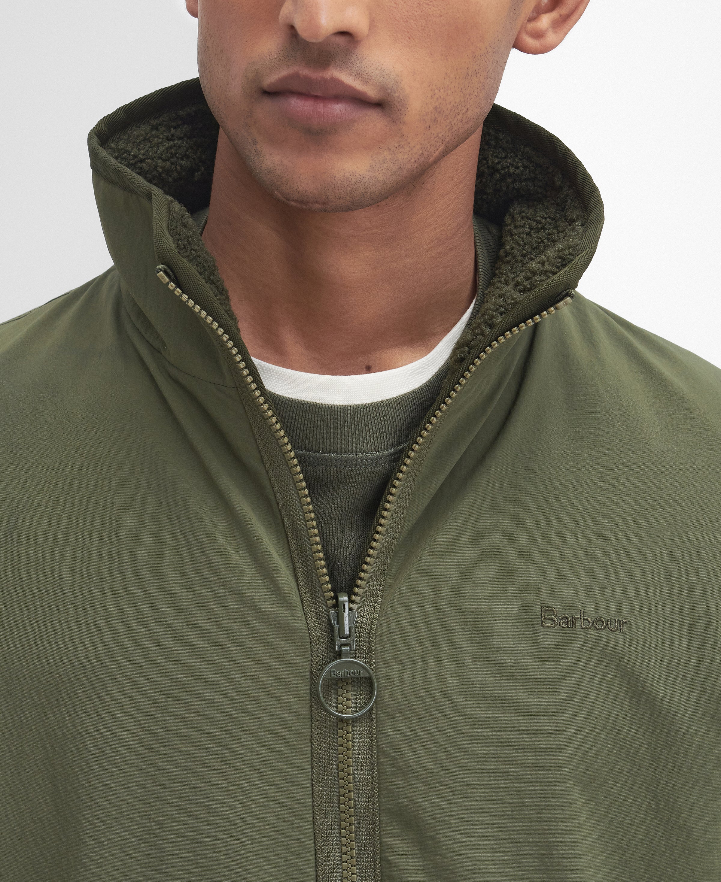 An image of the Barbour Reversible Fleece