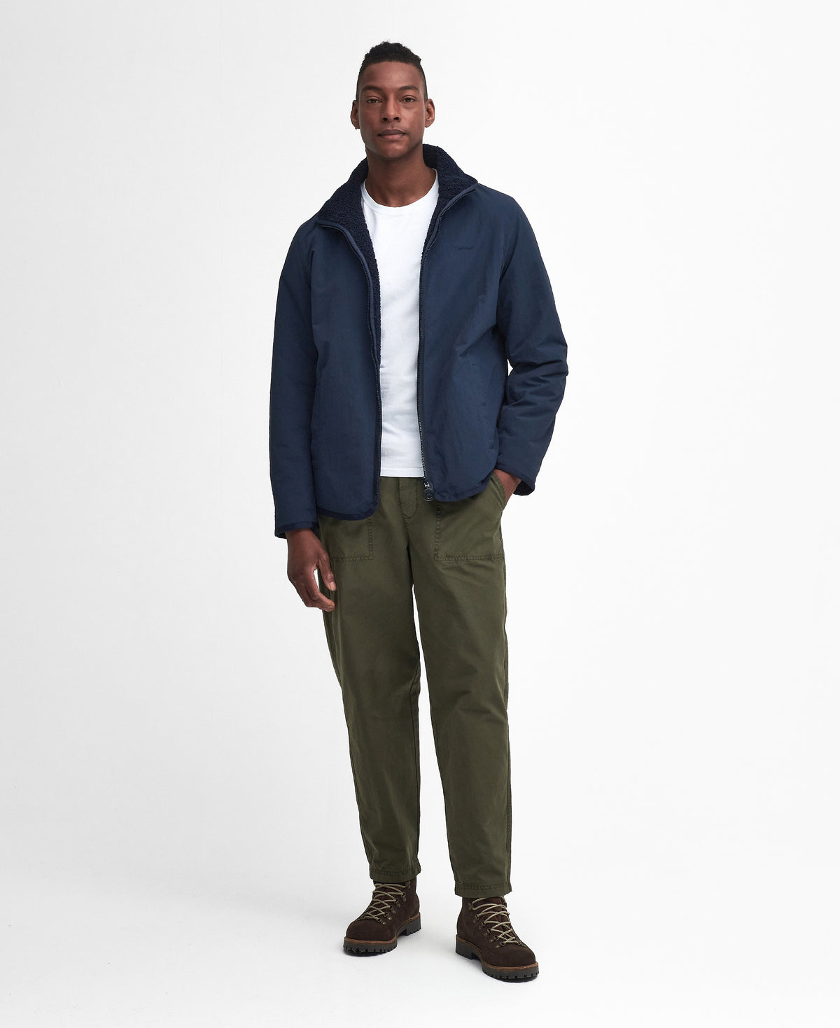 An image of the Barbour Reversible Fleece