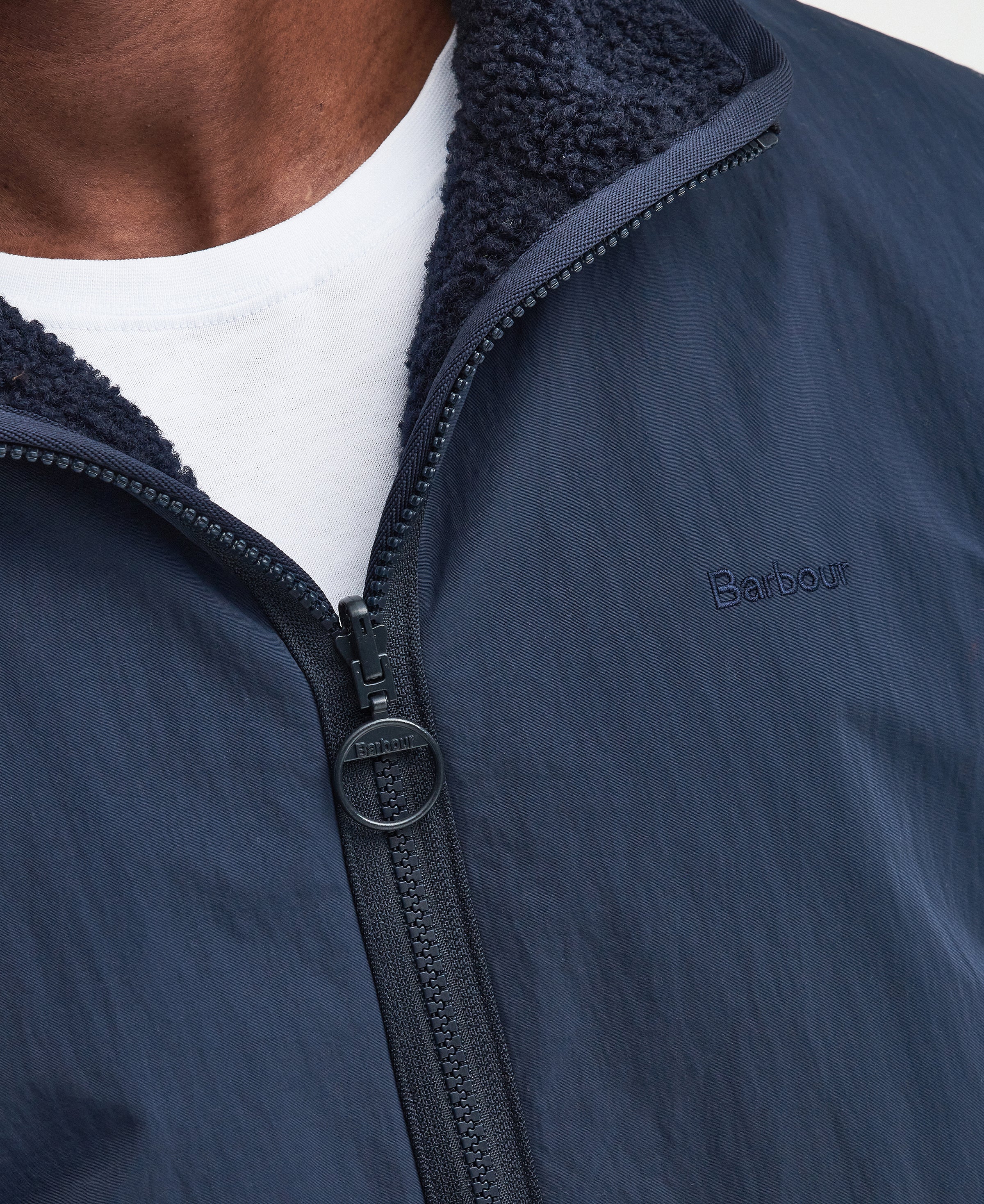 An image of the Barbour Reversible Fleece