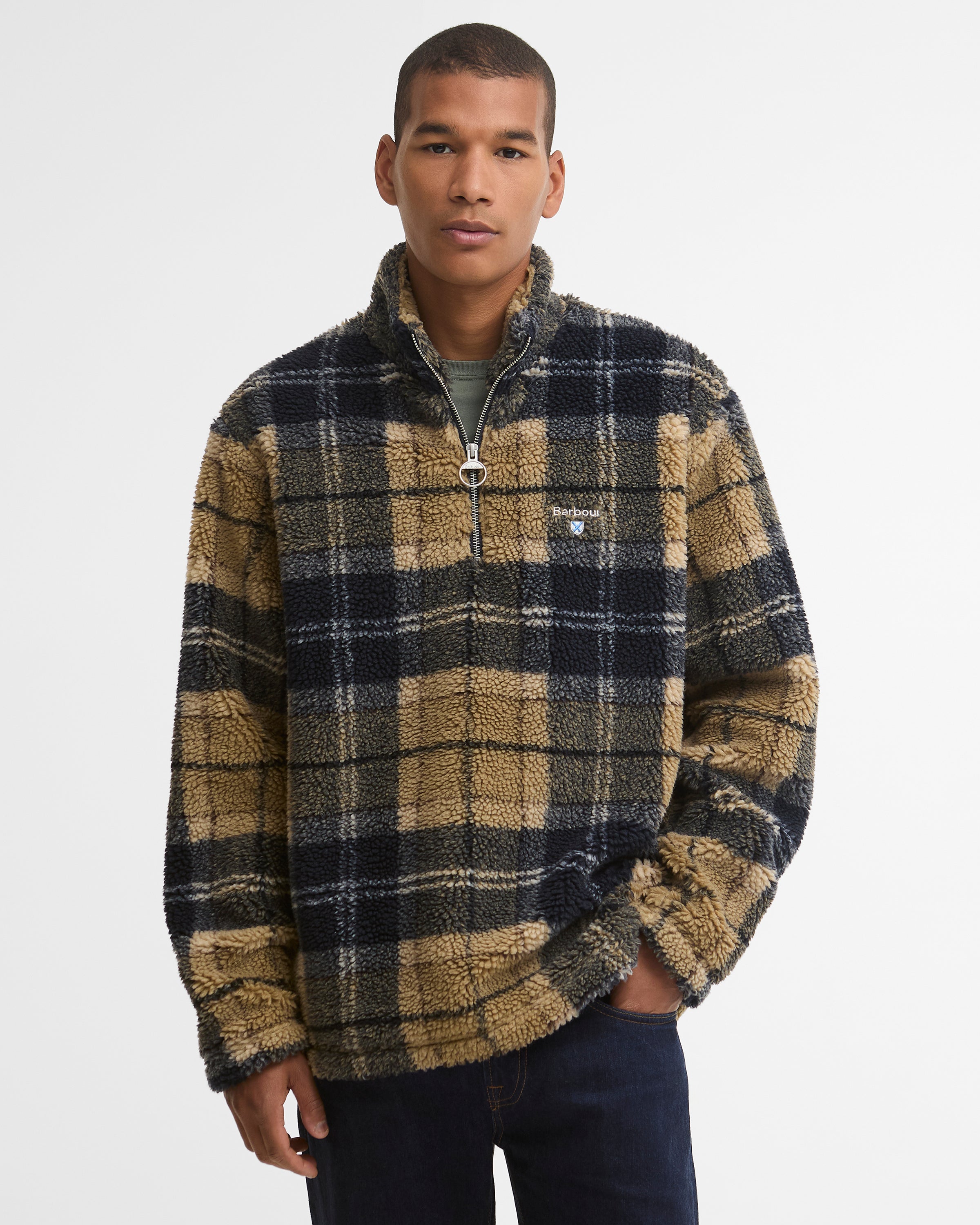Tartan Fleece Half Zip