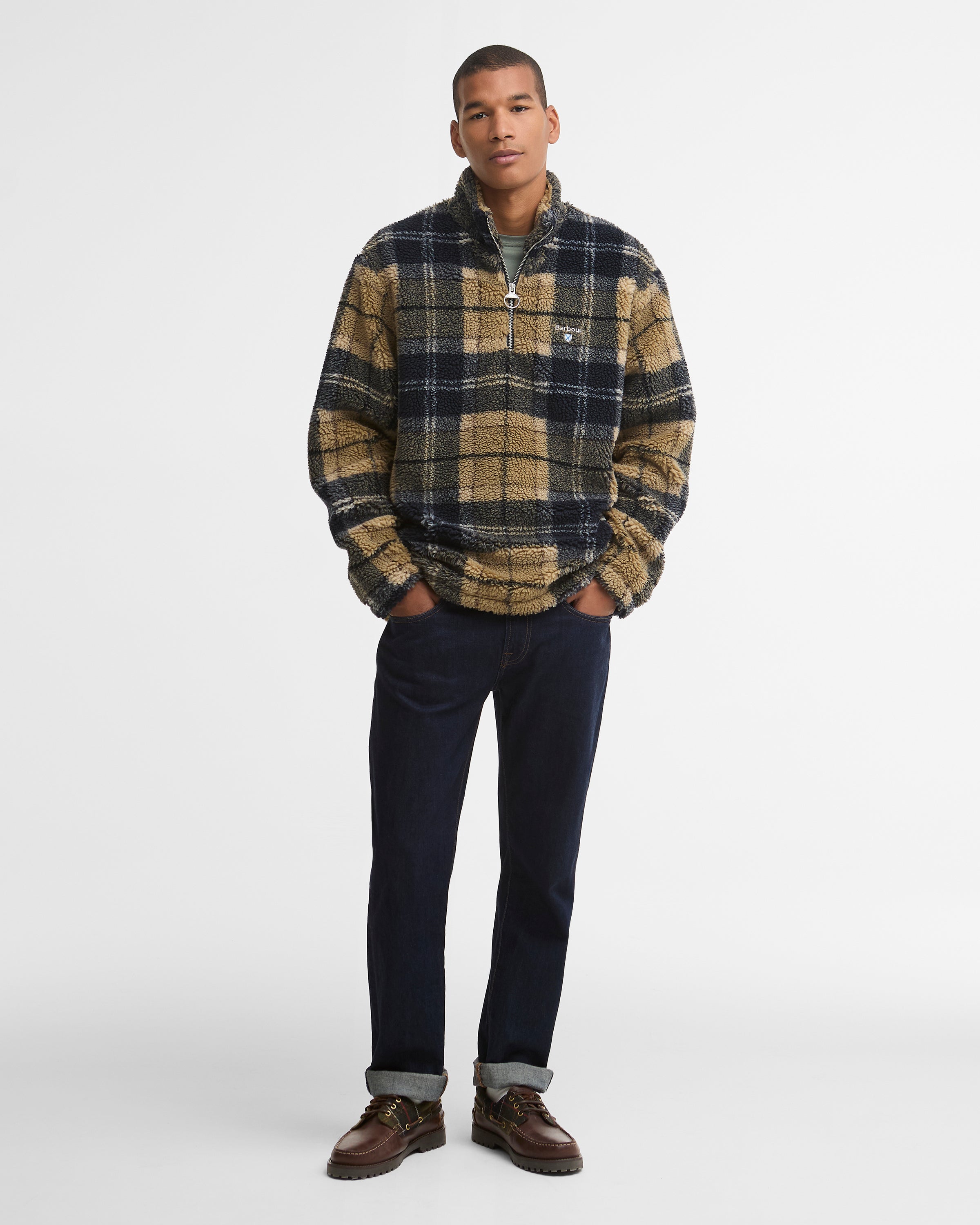 Tartan Fleece Half Zip