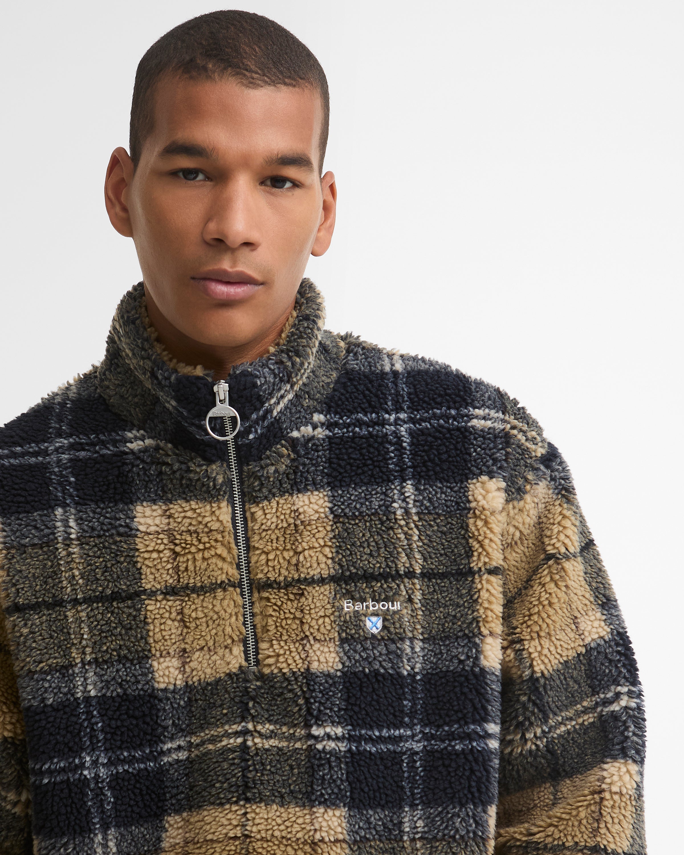 Tartan Fleece Half Zip
