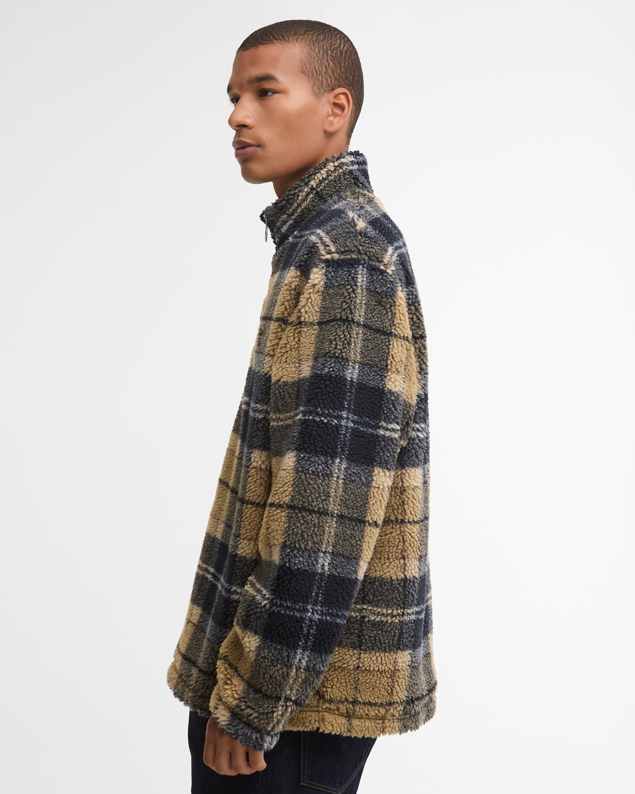 Tartan Fleece Half Zip