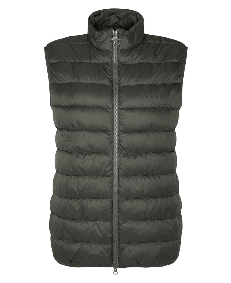 An image of the Barbour Men's Bretby Gilet in the colour Olive.