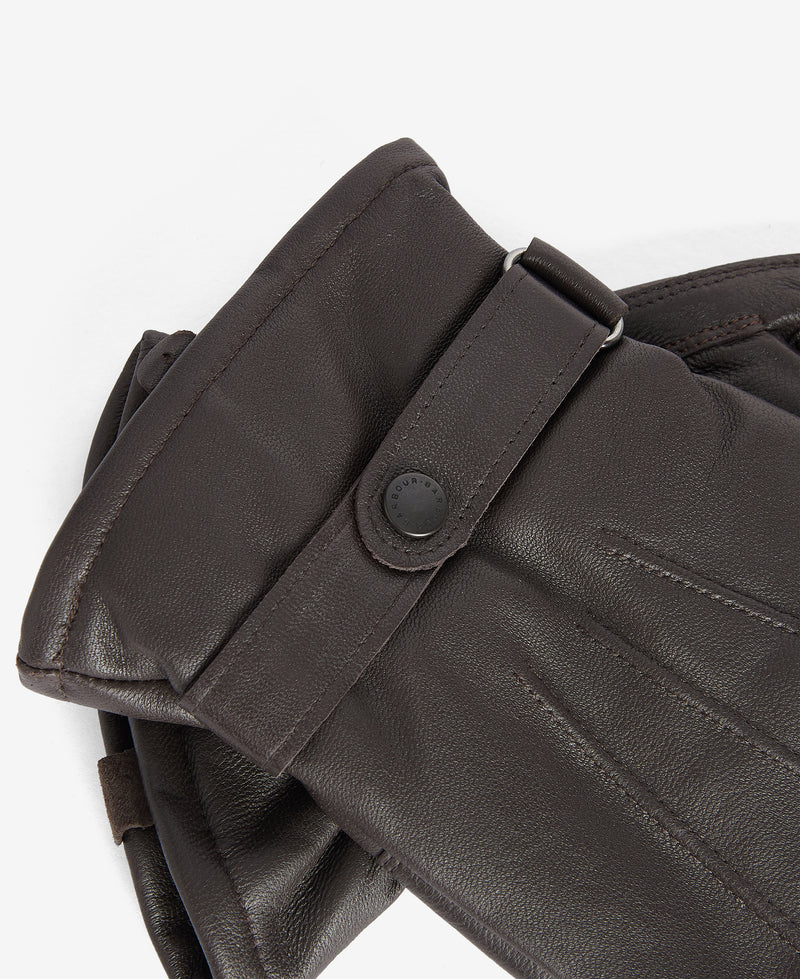 An image of the Barbour Burnished Leather Thinsulate Gloves