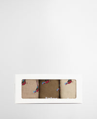 An image of the Barbour Pheasant Socks Gift Box