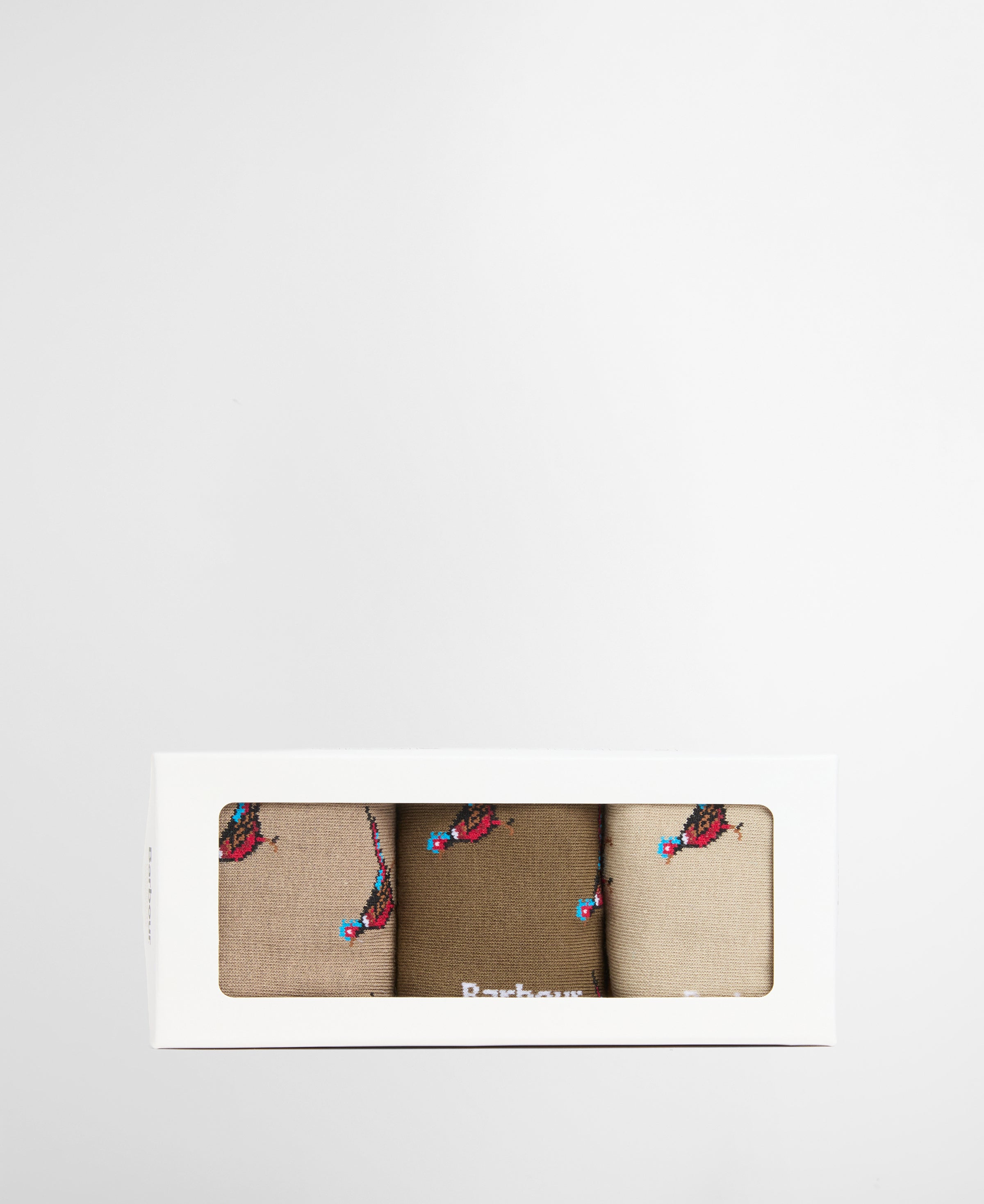 An image of the Barbour Pheasant Socks Gift Box