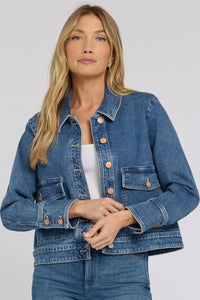 Denim Jacket With Oversized Pockets