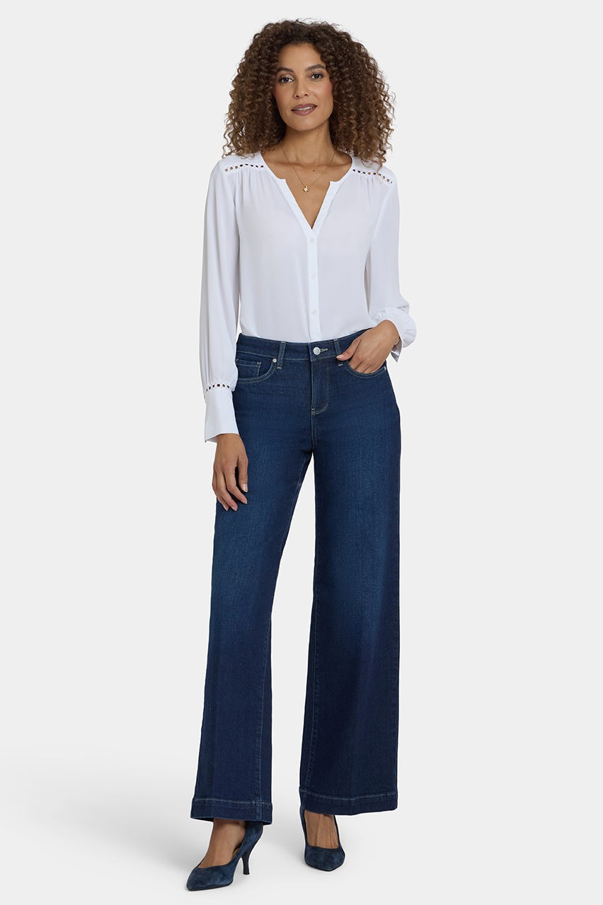 An image of the NYDJ Teresa Wide Leg Jeans