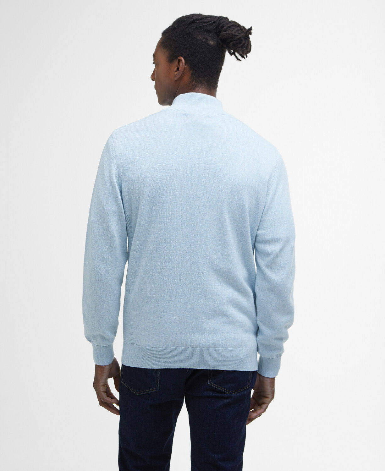 An image of the Barbour Cotton Half Zip Knit Sweater