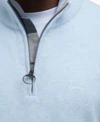 An image of the Barbour Cotton Half Zip Knit Sweater