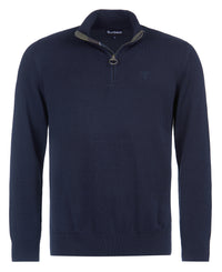 An image of the Barbour Cotton Half Zip Knit Sweater