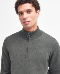 An image of the Barbour Cotton Half Zip Knit Sweater