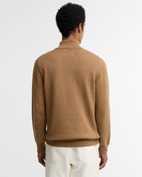 Cotton Half Zip Knitted Jumper