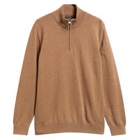 Cotton Half Zip Knitted Jumper