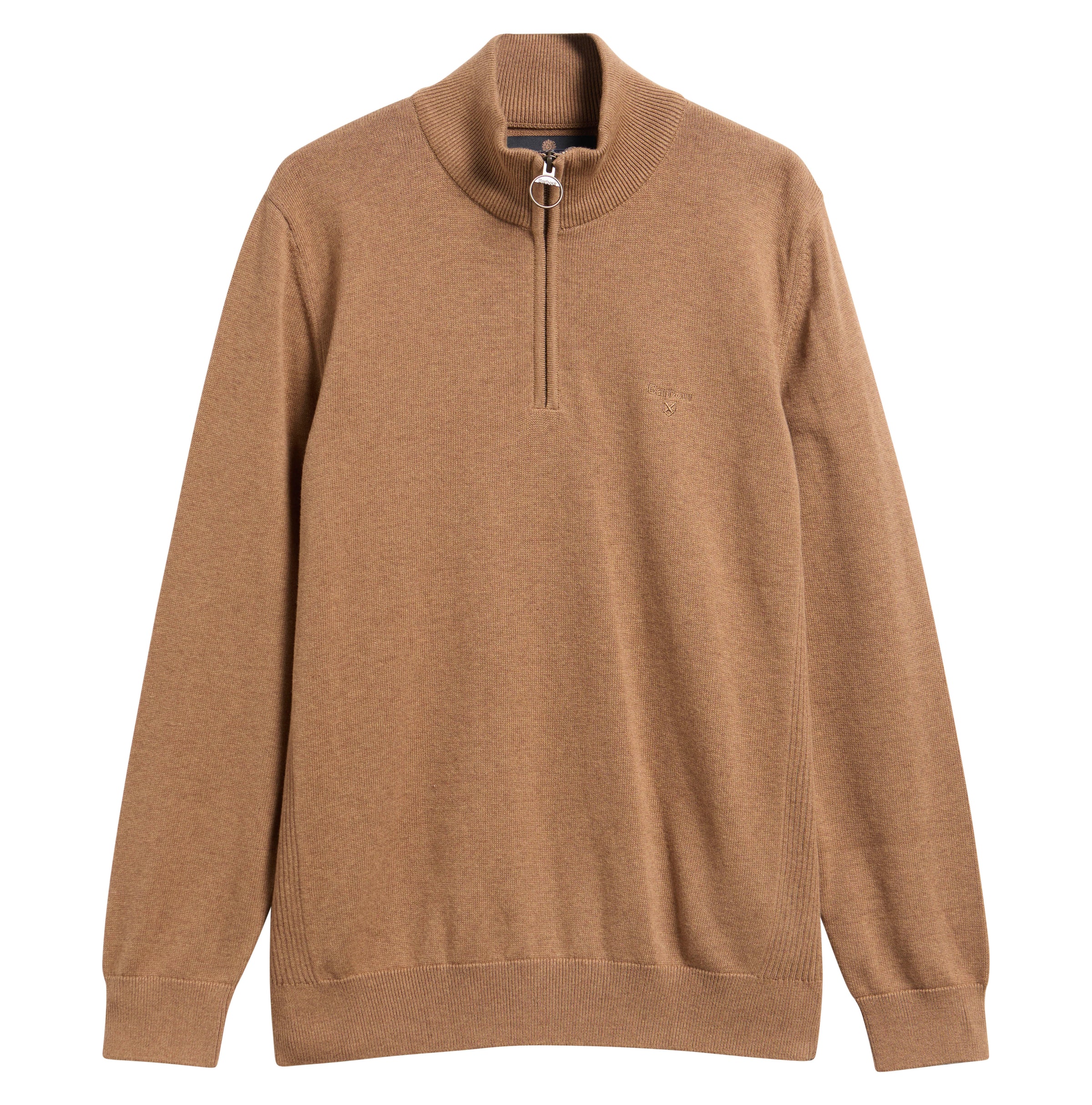 Cotton Half Zip Knitted Jumper