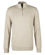 An image of the Barbour Firle Half Zip Sweatshirt in the colour Stone Marl.
