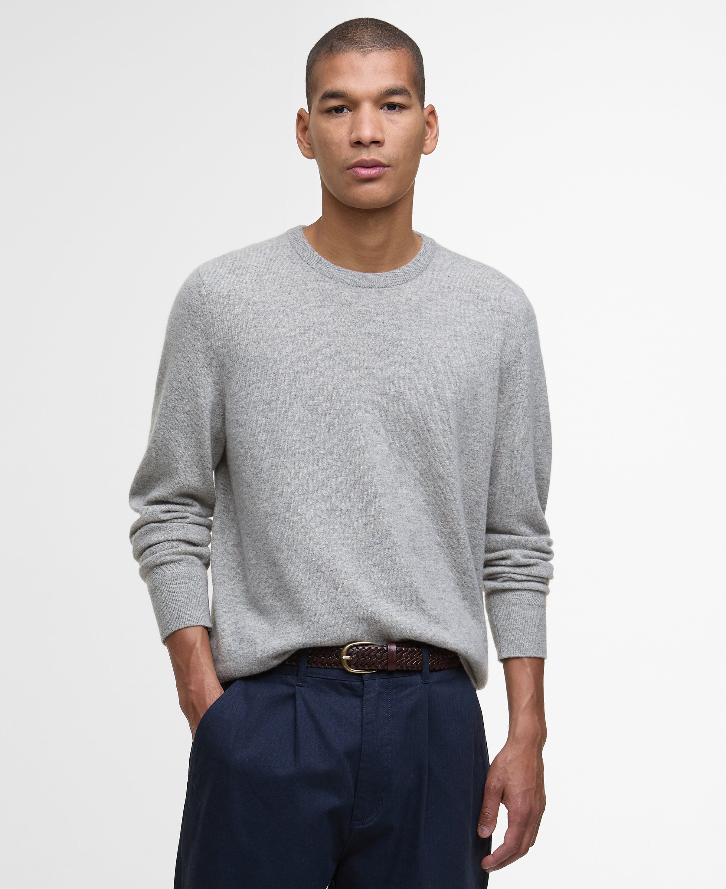 An image of the Barbour Waterbury Crew Neck Jumper