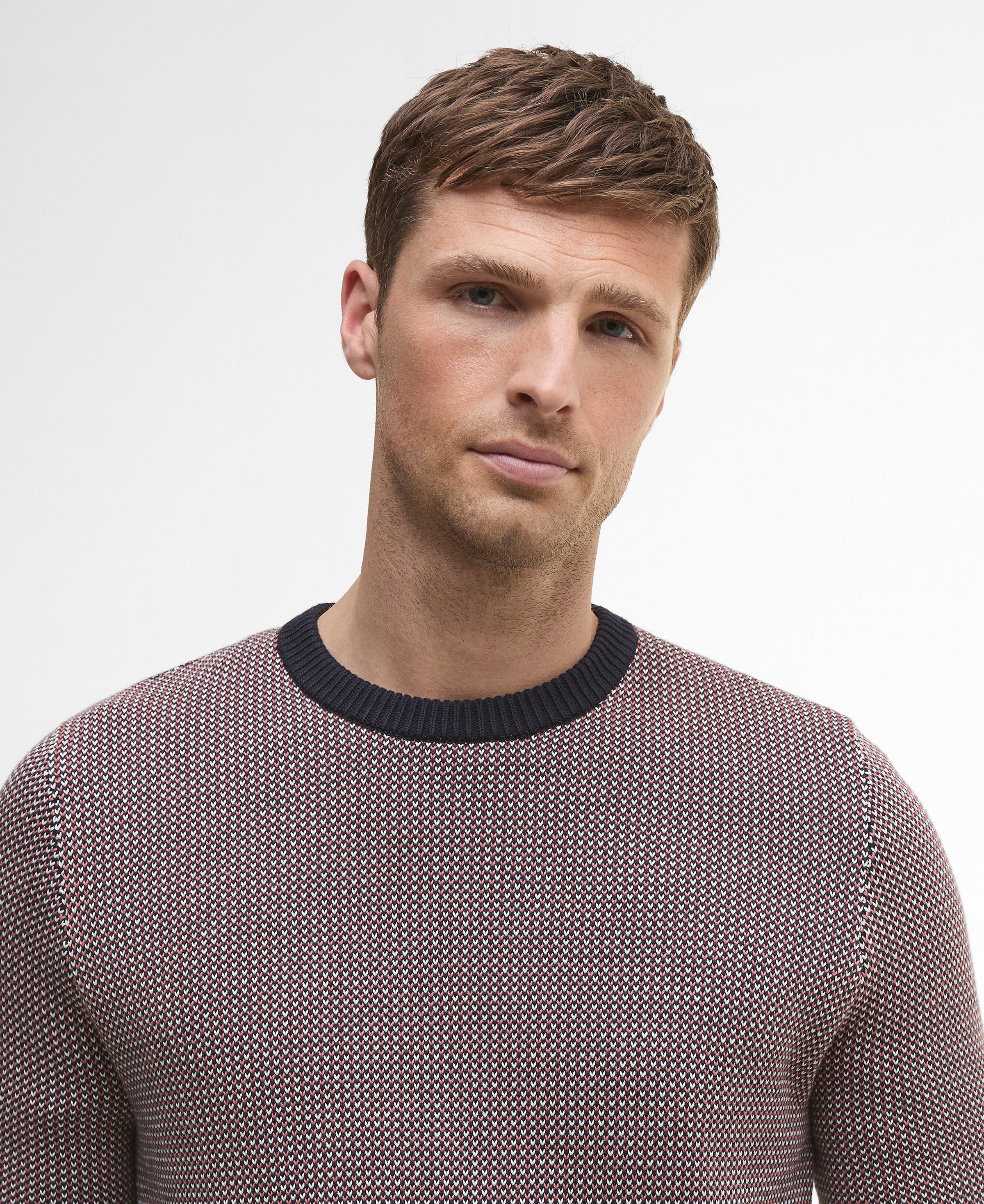An image of the Barbour Wells Crew Neck Jumper