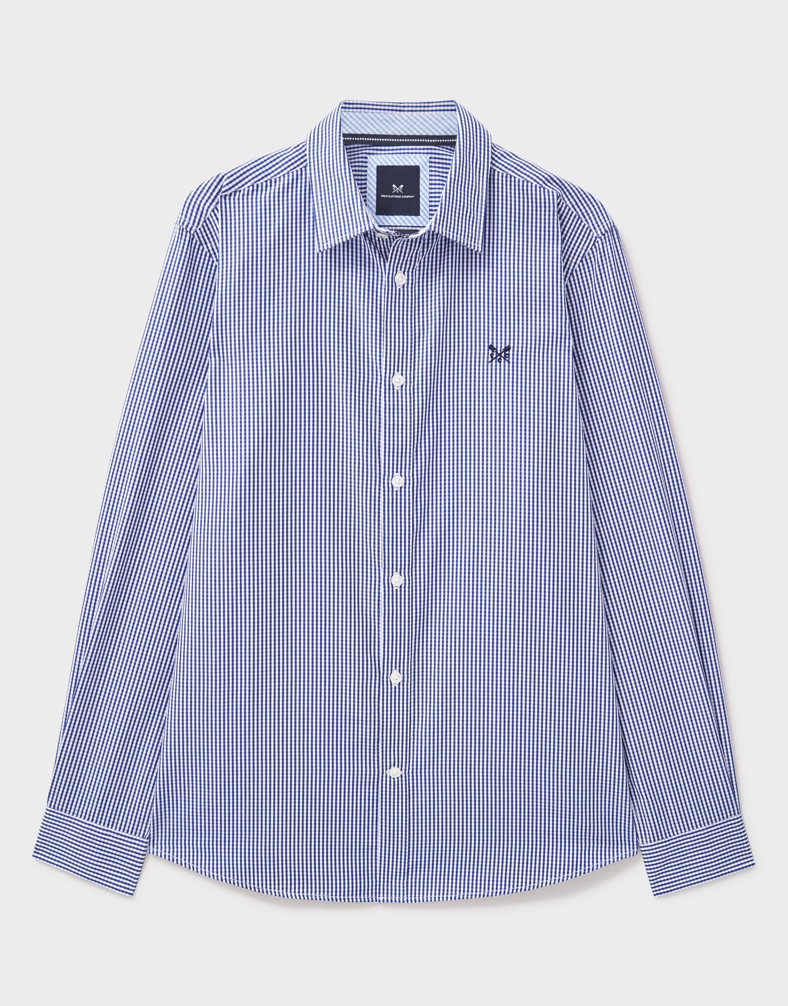 An image of the Crew Clothing Classic Micro Gingham Shirt