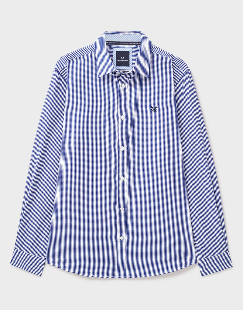 An image of the Crew Clothing Classic Micro Gingham Shirt