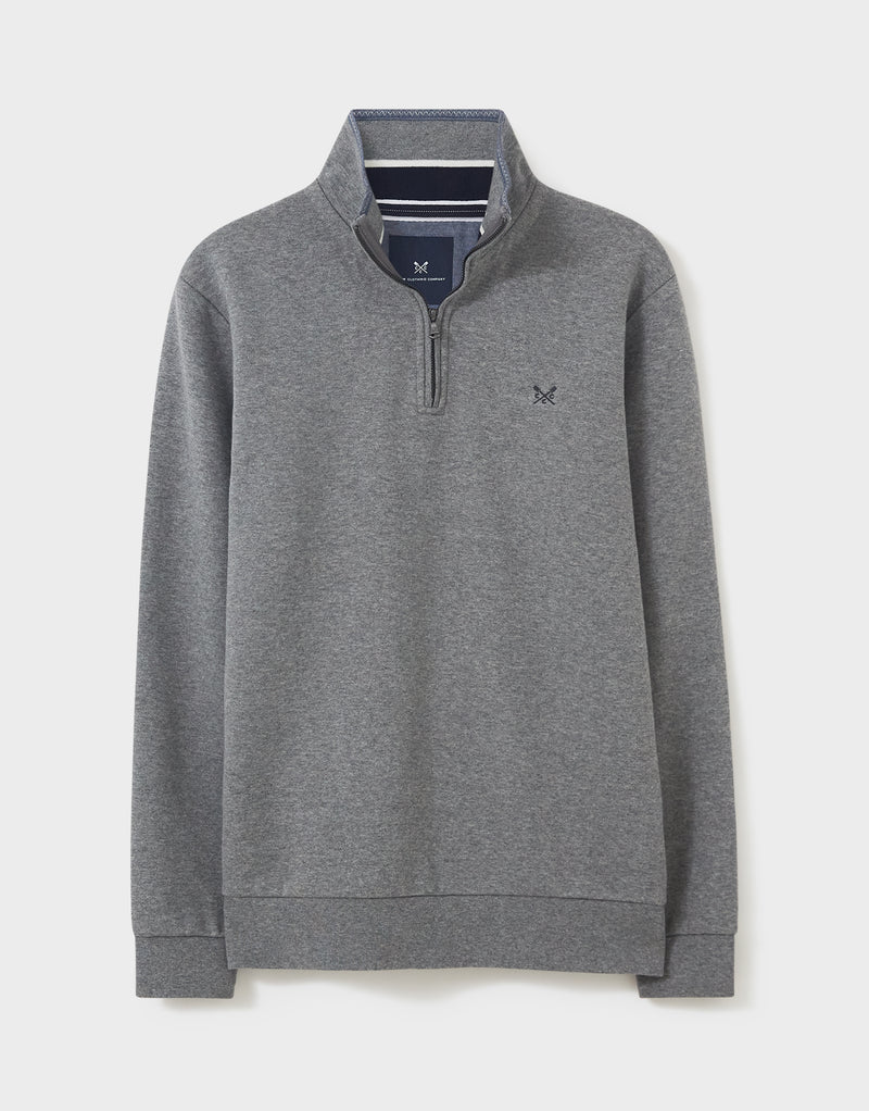 An image of the Crew Clothing Classic Half Zip Jumper