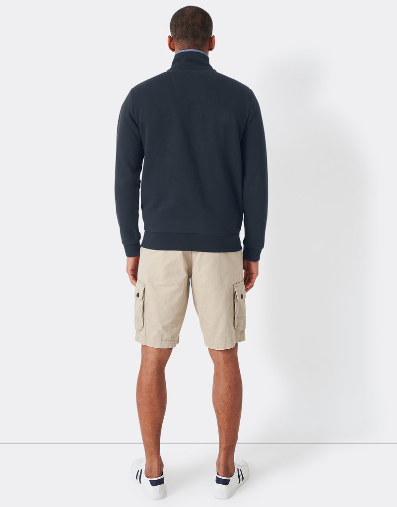 An image of the Crew Clothing Classic Half Zip Jumper