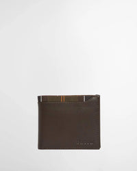 Brodick Leather/Tartan Billfold Wallet