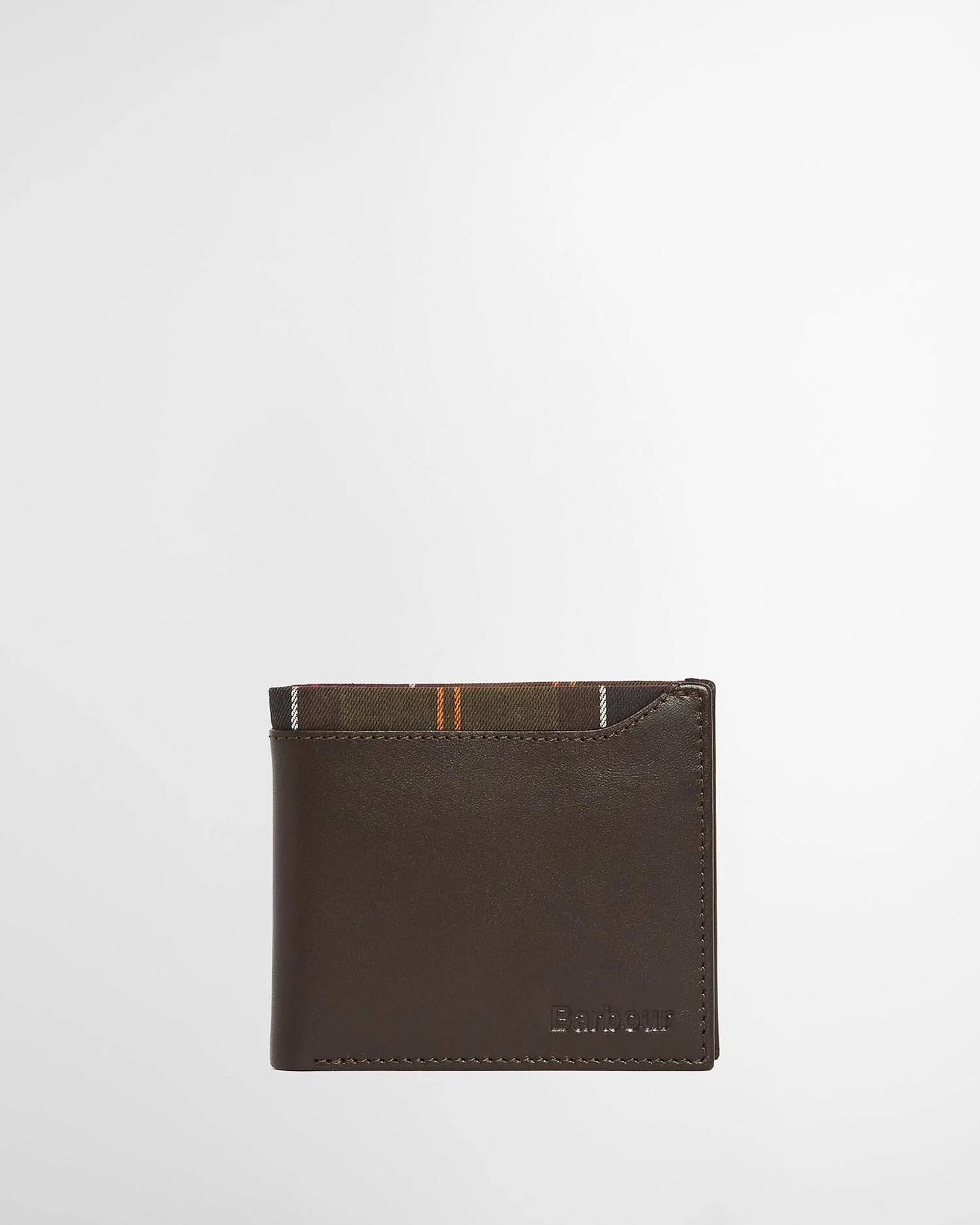 Brodick Leather/Tartan Billfold Wallet