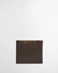 Brodick Leather/Tartan Billfold Wallet
