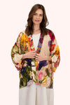 An image of the Powder Midnight Posy Mid-length Kimono