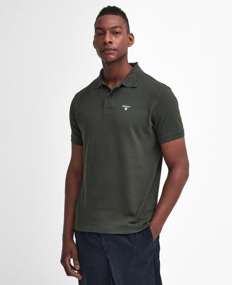 An image of the Barbour Tartan Pique Polo Shirt