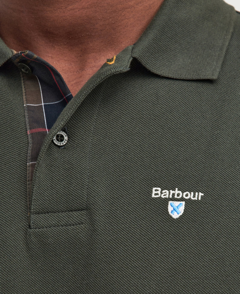 An image of the Barbour Tartan Pique Polo Shirt