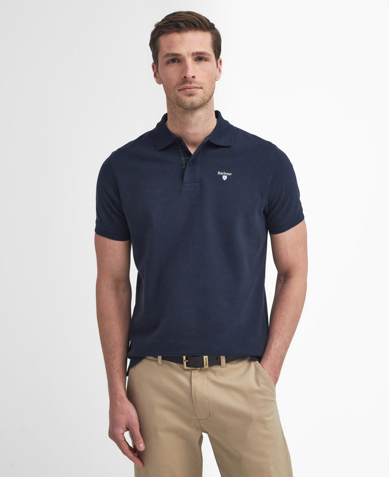 An image of the Barbour Tartan Pique Polo Shirt