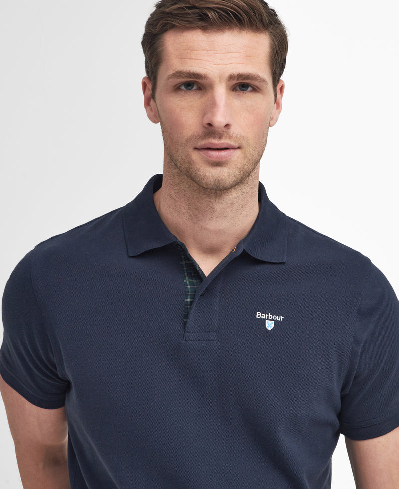 An image of the Barbour Tartan Pique Polo Shirt