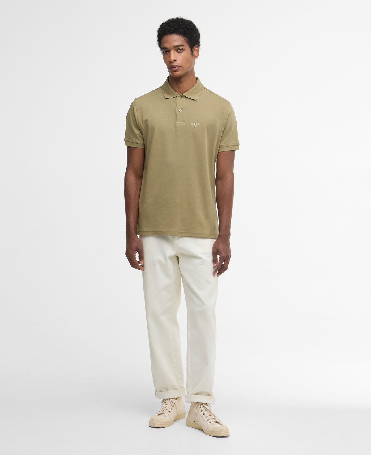An image of the Barbour Hylton Interlock Tailored Fit Polo Shirt