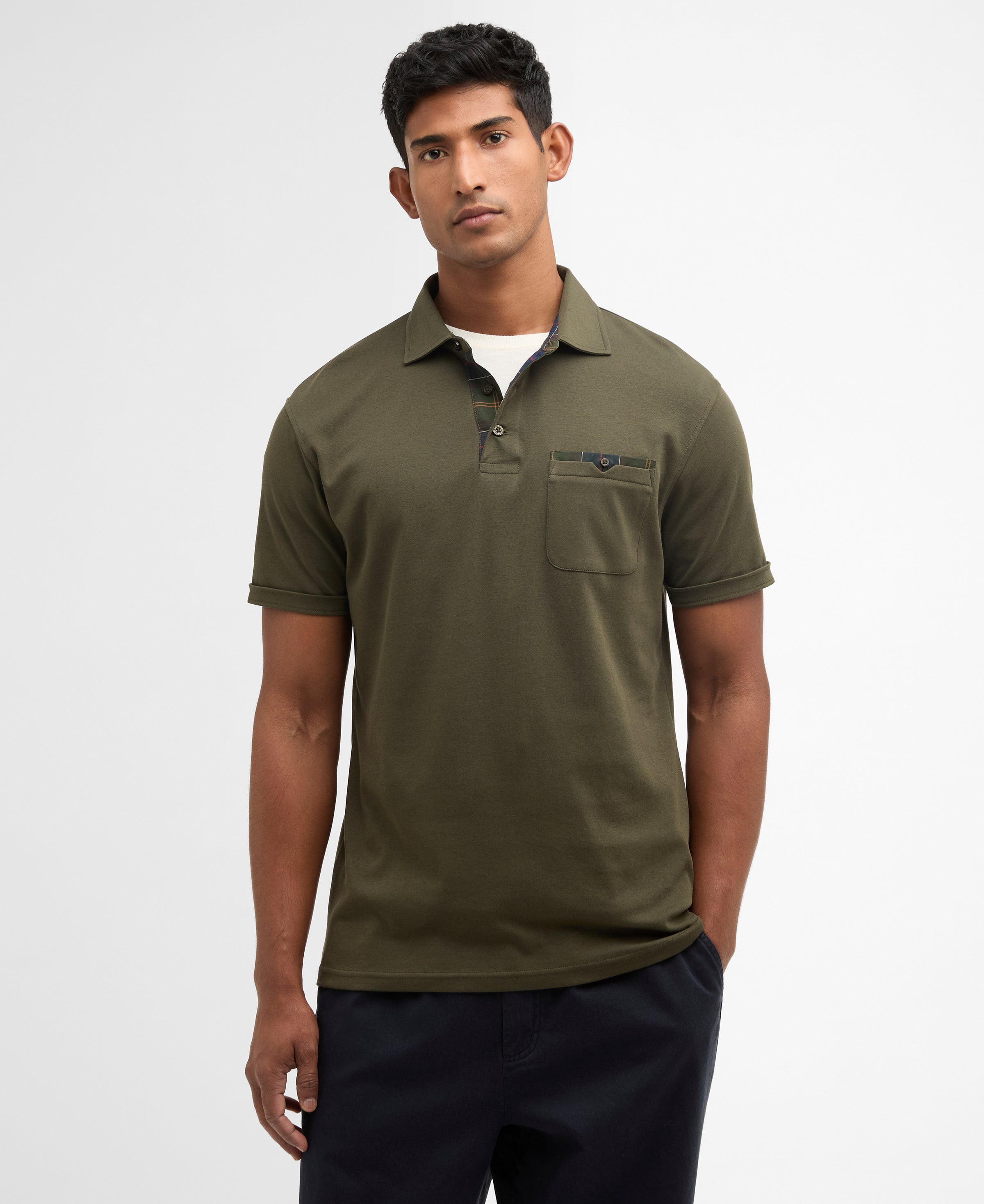 An image of the Barbour Premium Corpatch Tailored Polo Shirt